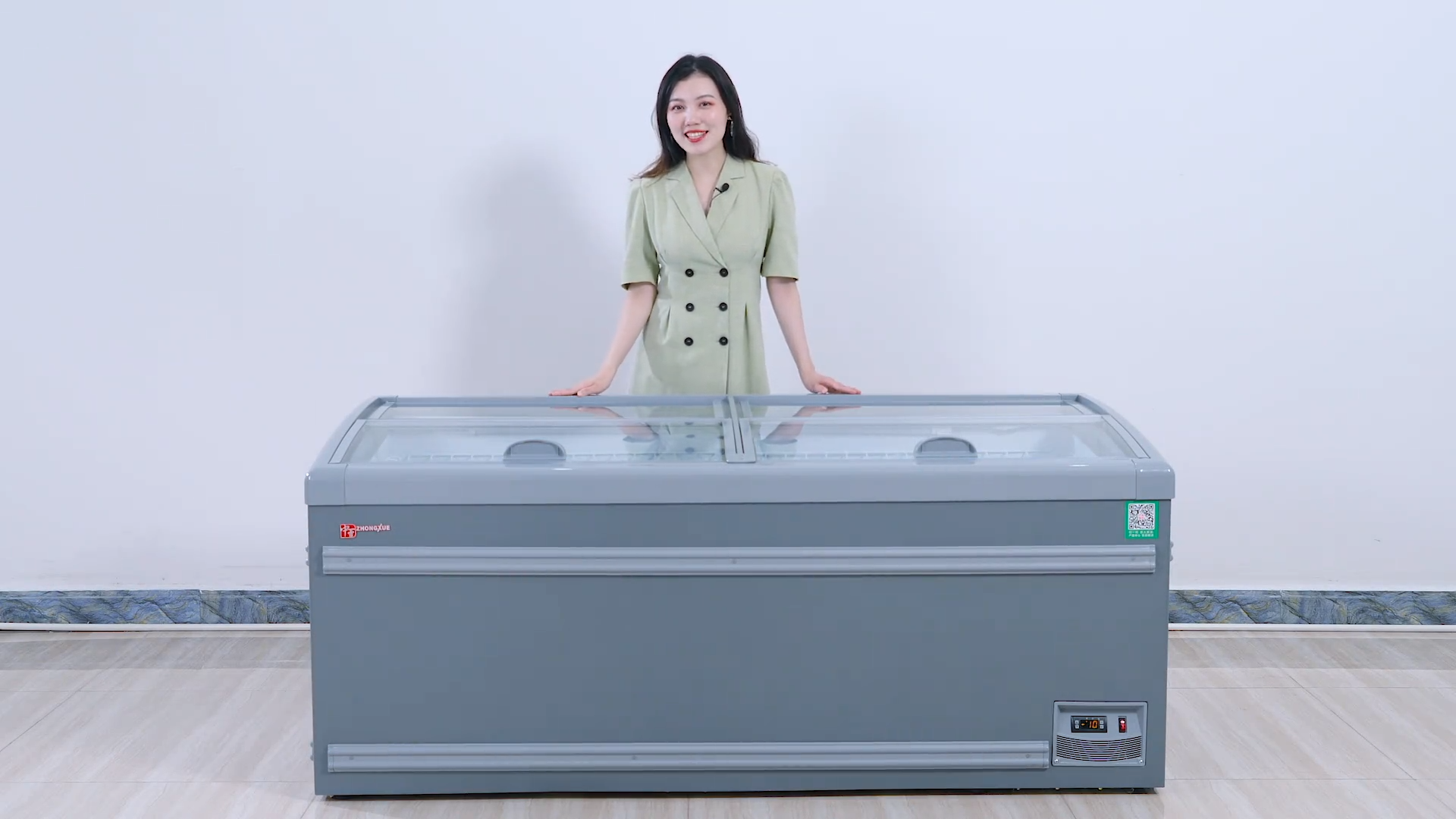 商用岛柜冰柜产品视频 电商主播展示视频